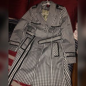 Checker raincoat